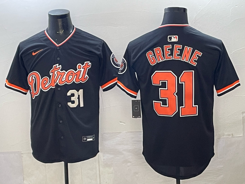 Men Detroit Tigers #31 Greene black Game Nike MLB Jersey 2026007->detroit tigers->MLB Jersey